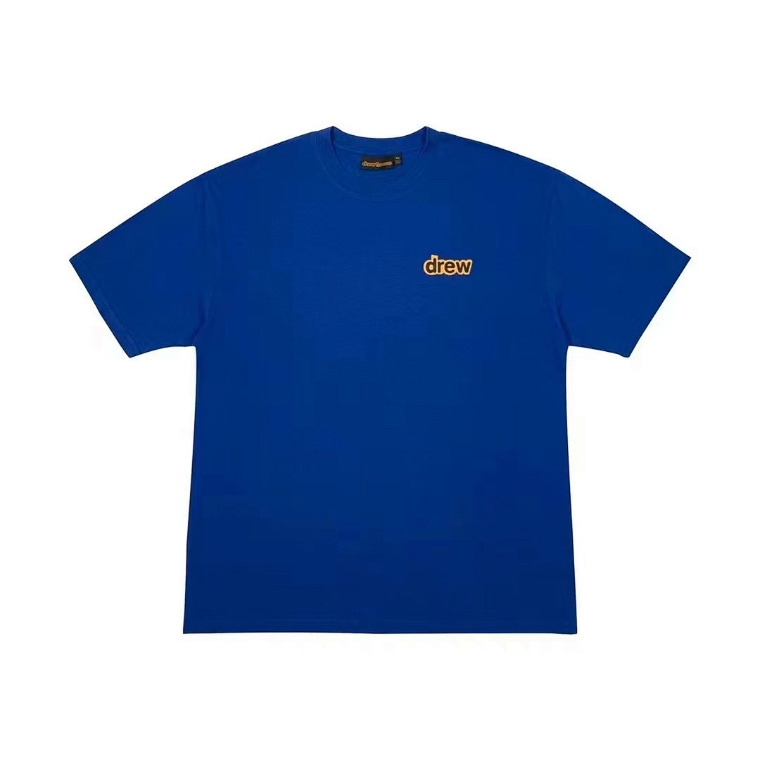 Drew House 98 DREW HOUSE Limited Exclusive Logo Print Collar Short Sleeve T White Color Blue S M L - Image 16