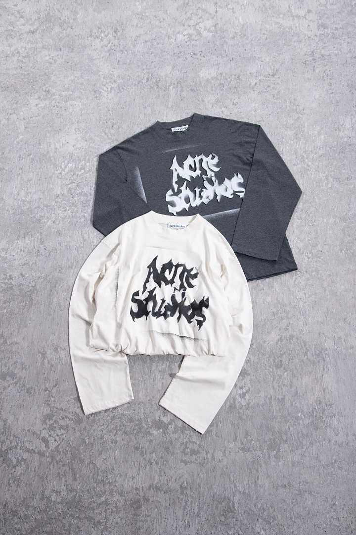 Acne Studios 158 AC Summer Gum Long Sleeve : White Black S-XL 3386 Small - Image 4