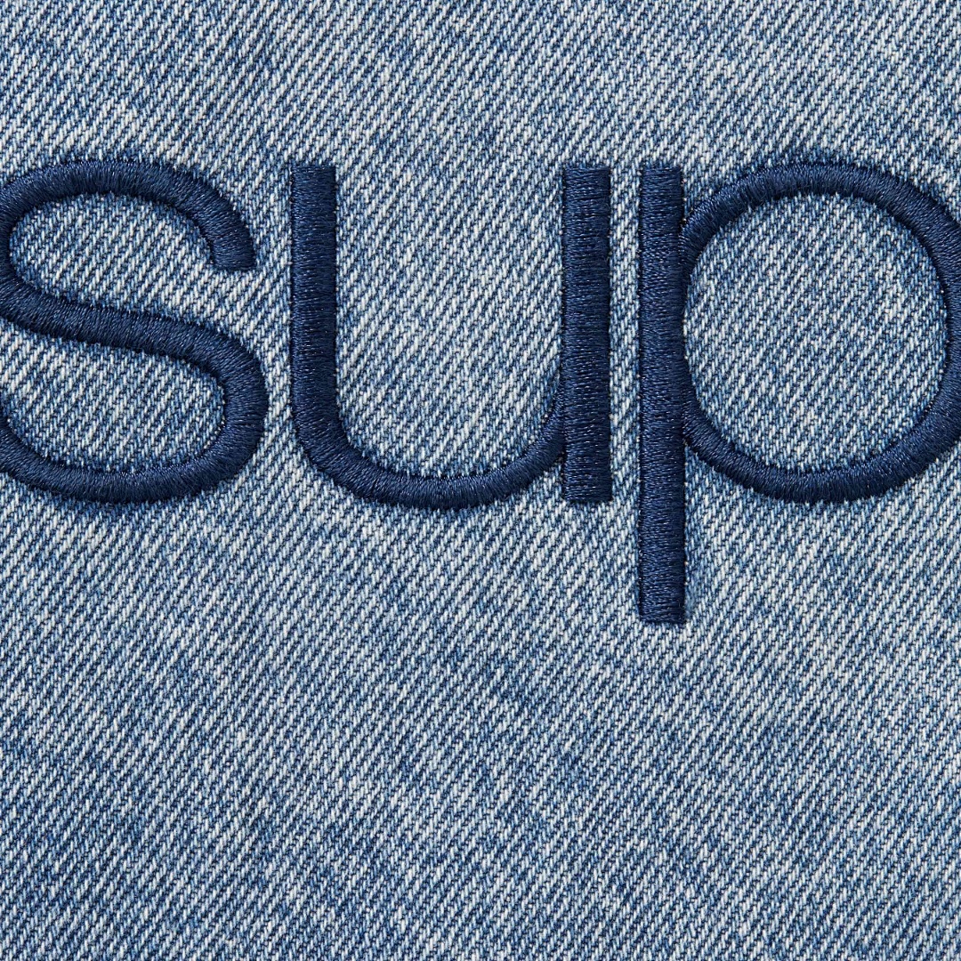 Supreme 598 24Fw Faux Shearling Lined Bomber Jacket Velvet Black White Water Blue S-XL - Image 7