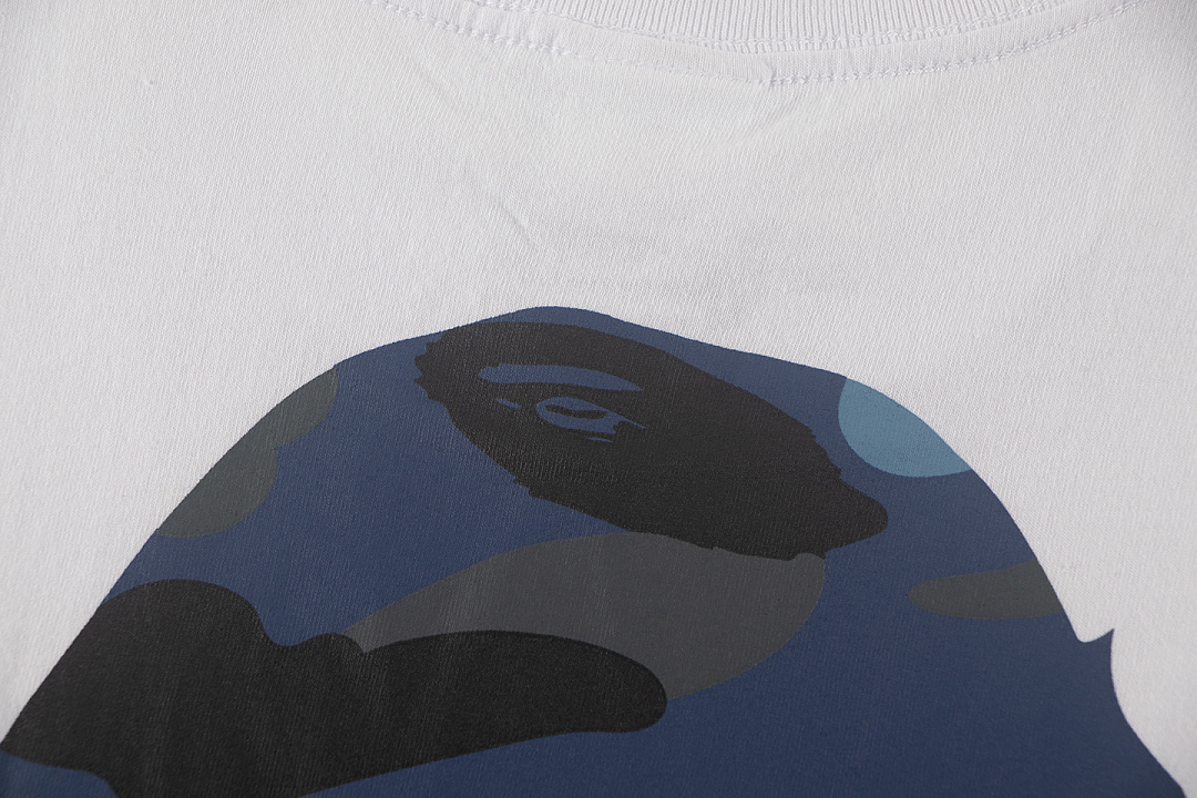 Bape 148 TOP Print Collar Short Sleeve T Black White S-XL - Image 20