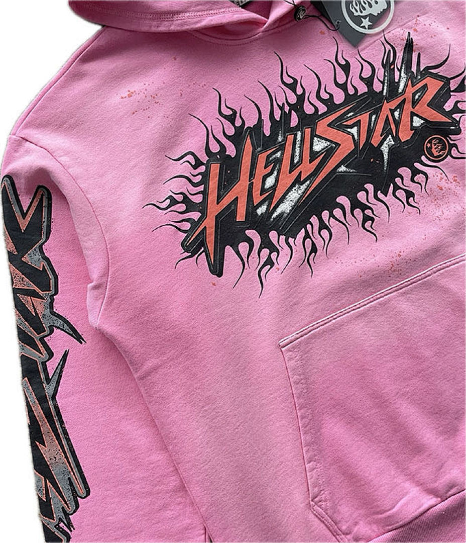 Hellstar 258 Hellstar Studios Brainwashed Hoodie With Brain Water Pink S-M-L-XL - Image 5
