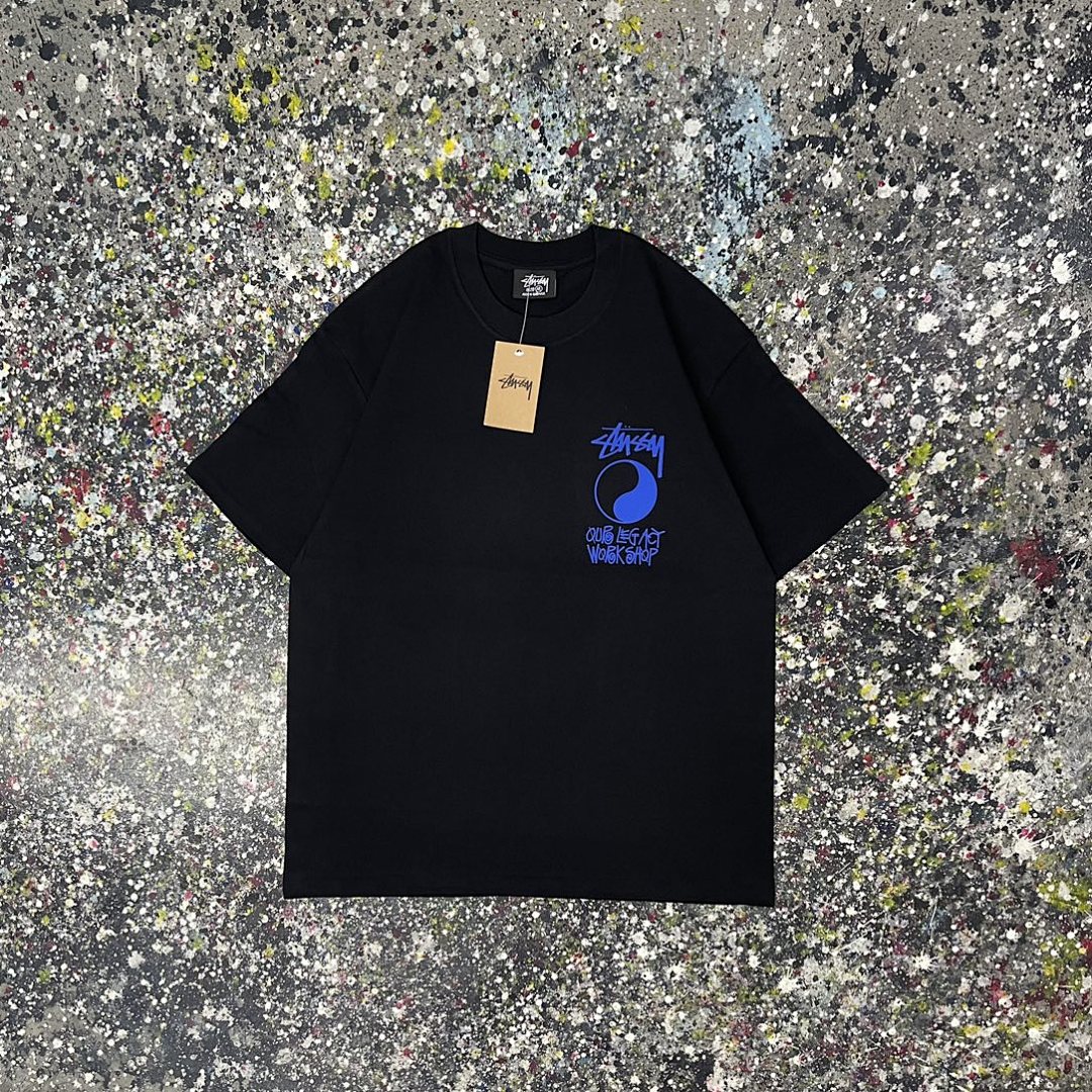 Stussy 108 Stu Short Sleeve T : Black White Green S Ｍ L XL XXL - Image 4