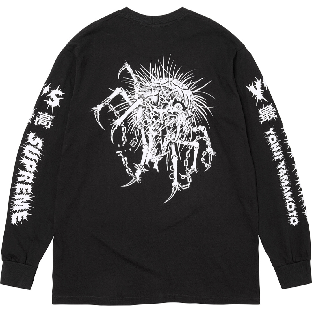 Supreme 178 Y'S Long Sleeve T Mountain Collab L/S TEE Double Print Black White S - Image 4