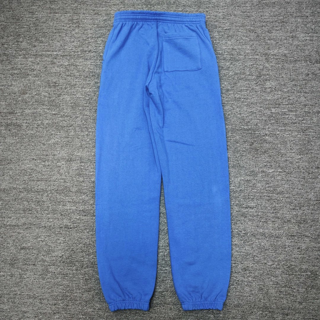 Sp5der FW23 SWEATS Mens Womens Long Blue : S-XXL - Image 17