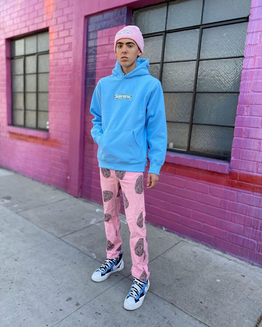 Supreme 248 Fruit Floral Embroidered Label SUP Bandana Box Logo Hooded Sweatshirt BOXLOGO Velvet Black Grey Red Pink Sky Blue S-XL S303# - Image 106