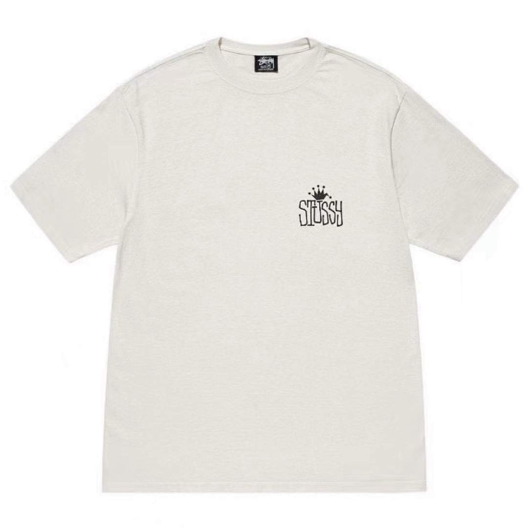 Stussy 98 STU 24SS CROWN INTERNATIONAL PIGMENT DYED TEE Logo Short Sleeve T : Black White S M L - Image 4