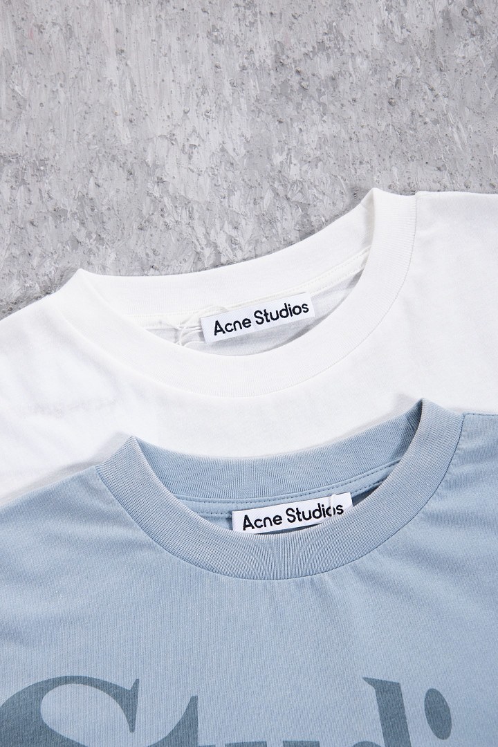 Acne Studios 158 AC 1996 Long Sleeve : White Light Blue S-XL 3385 Small - Image 8