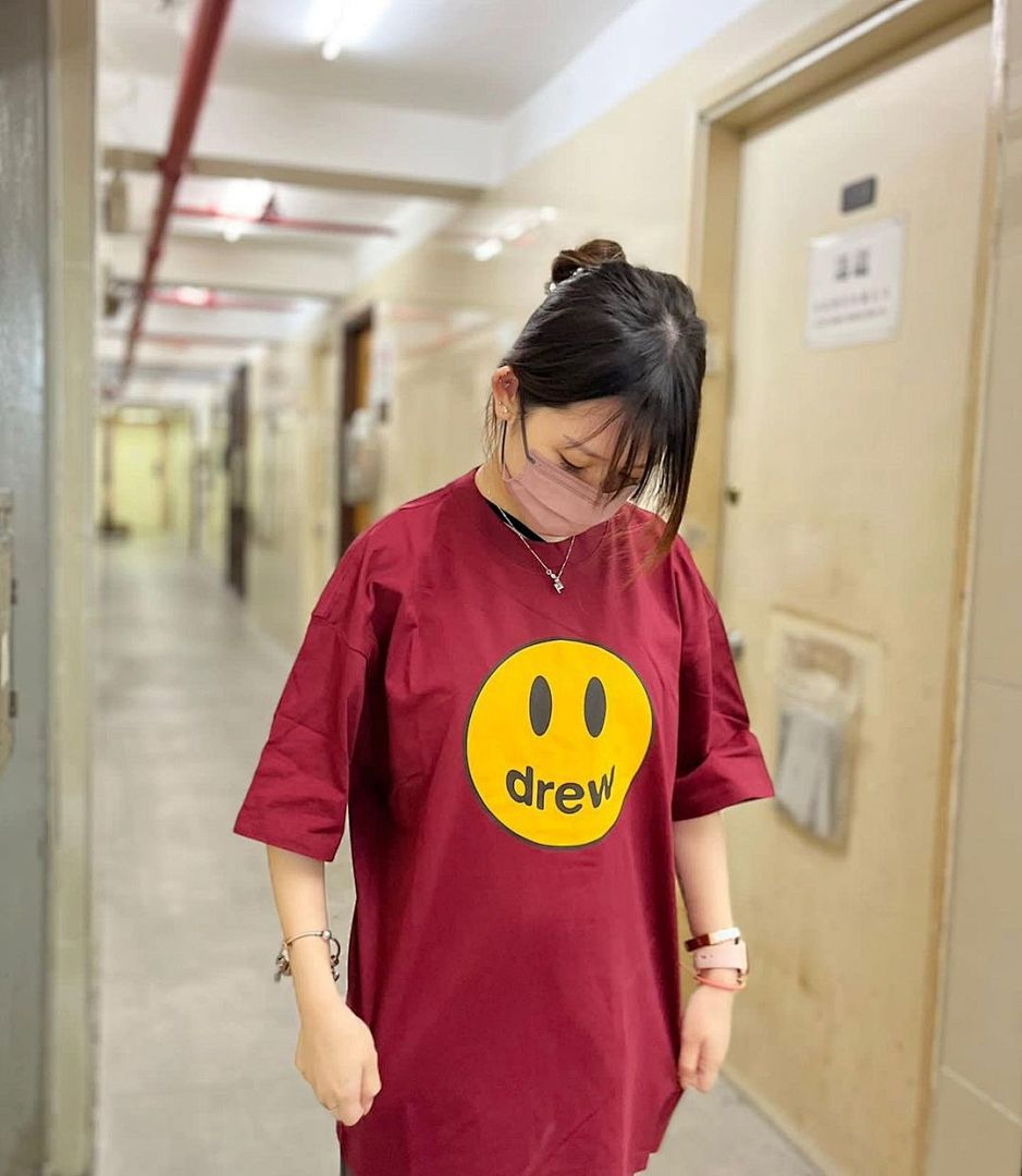 Drew House 108 DREW HOUSE 22FW Mascot Tee LOGO Print Short Sleeve T Cream White Black Red Color Blue Pink Purple S M L - Image 20