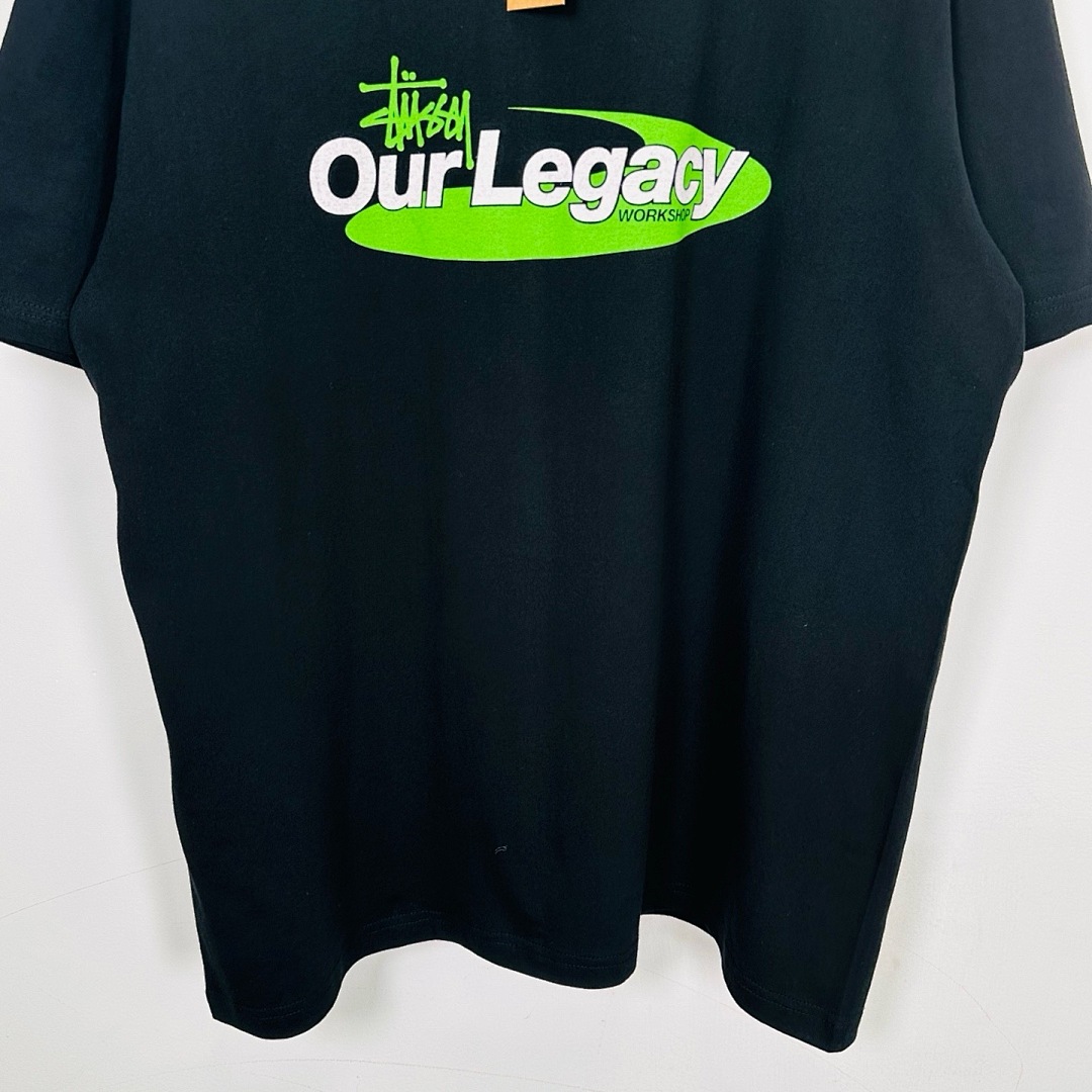 Stussy 128 STU SS25 OUR LEGACY TEE Collab T Print Short Sleeve Black Off White S-XL - Image 9
