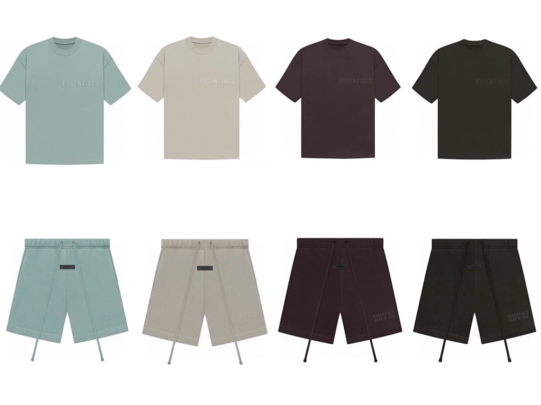 Essentials 118 ESS LOGO Short Sleeve T Black Mist Blue Purple Sea Grey XS-XL 6200# - Image 3
