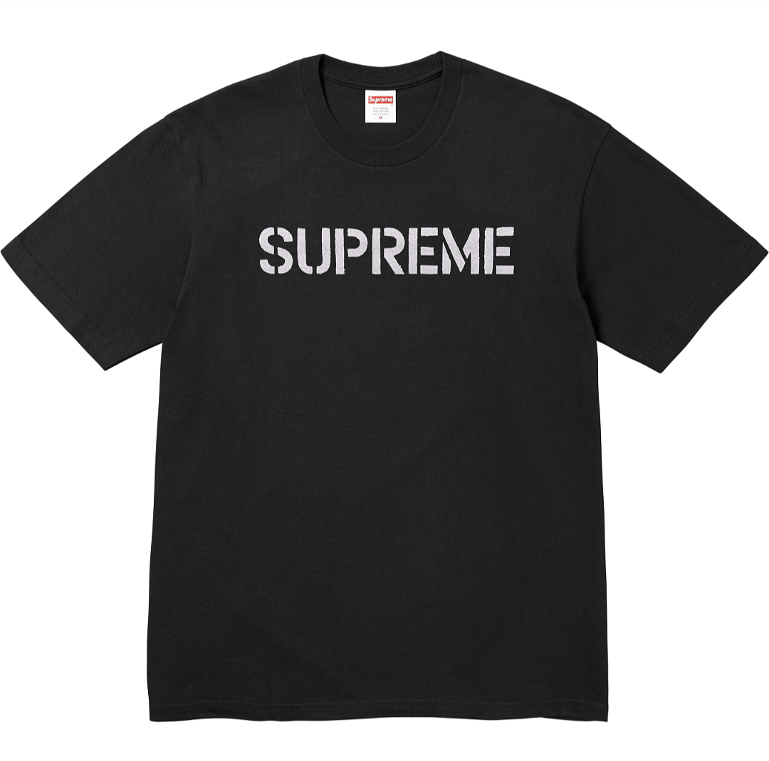 Supreme 138 SS26 HARD TEE Print T Black White S-XL - Image 3