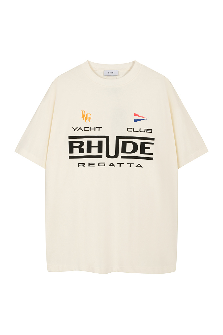 Unbranded 118 RHUD Label Logo Short Sleeve T White S-XL H8105#