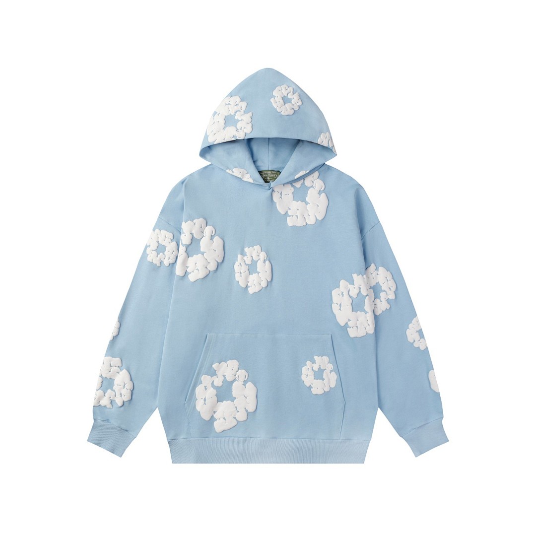 Unbranded 218 DENIM TEARS Cotton Floral Print Black Grey Blue Green Purple Red Orange Color Pink White Sky Coffee S-XL 6688# - Image 99