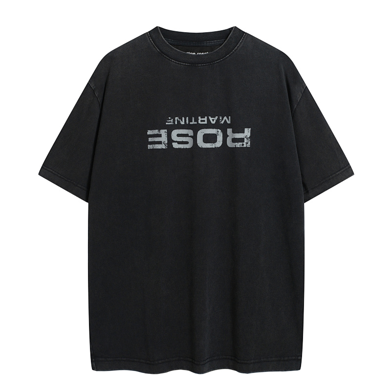 Martine Rose 118 Mar Reverse LOGO Print Short Sleeve Black S-XL 8059#