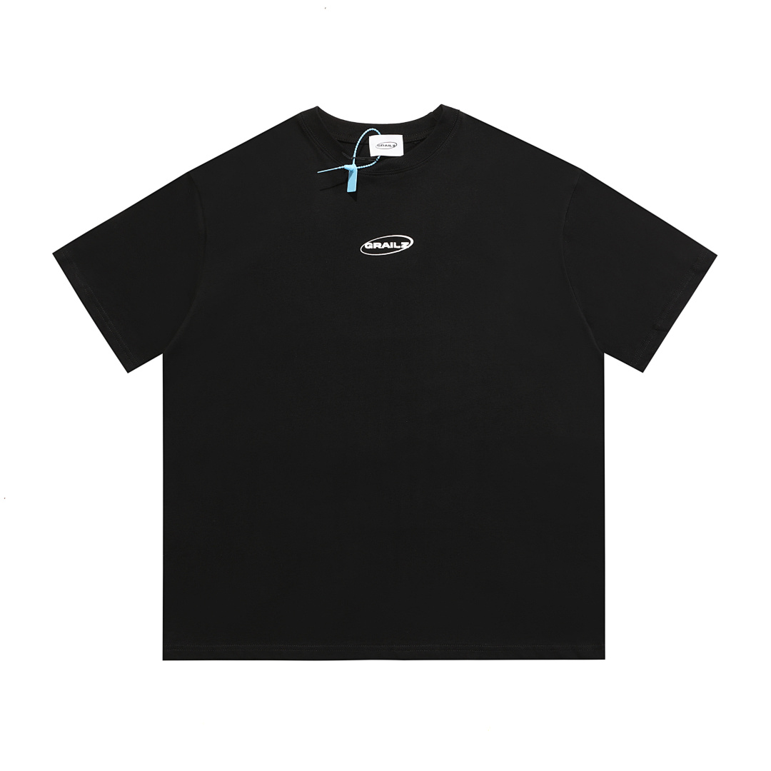 Unbranded 98 Grailz Limited Exclusive Label Logo Print Wide Short Sleeve T Black White 1 2 3 G167# - Image 3