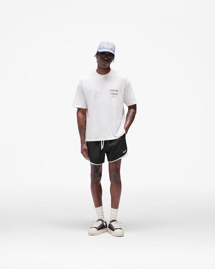 Off-White 128 REPRESENT New High Mens Womens Top Water Wide Short Sleeve T : S M L XL Off (White) - Image 36