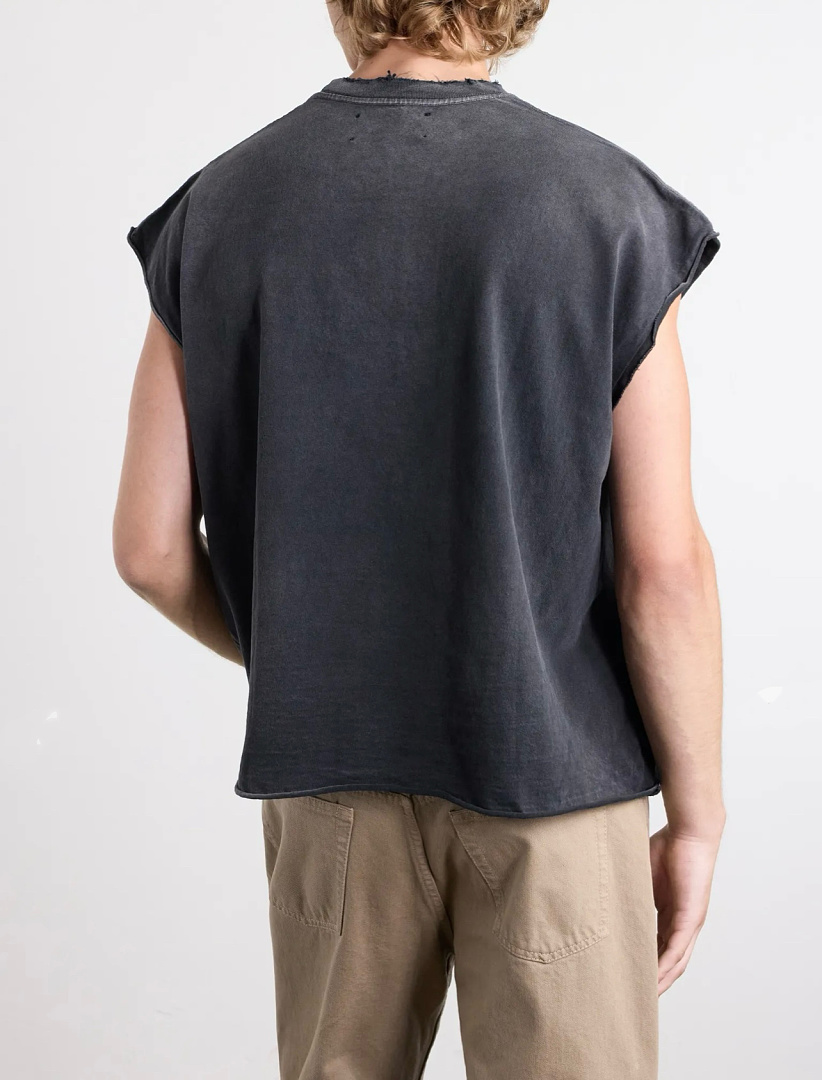 Unbranded 128 Satoshi Nakamoto Worldwide Cut Off Tee / Cup Half Full Sleeve T : Washed Black S M L - Image 15