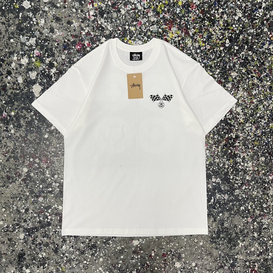 Stussy 108 Stu Print Short Sleeve T : Black White S Ｍ L XL - Image 12