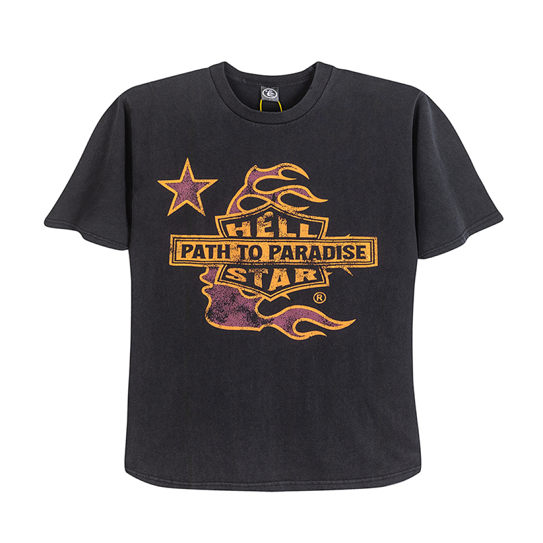 Hellstar 128 Hellstar Studios T Shirt Men New Tee Logo Water Short Sleeve Grey S-M-L-XL
