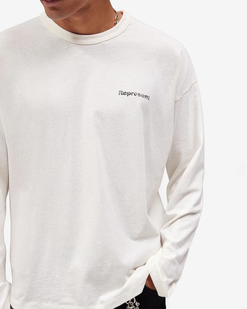 Represent 138 Represent High Long Sleeve : White S M L - Image 12