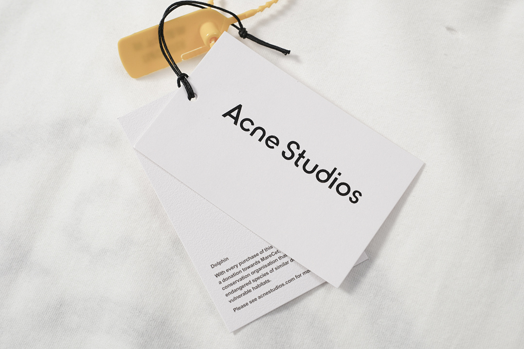 Acne Studios 128 AC Buckle LOGO Print Short Sleeve T White S-XL 8093# - Image 12