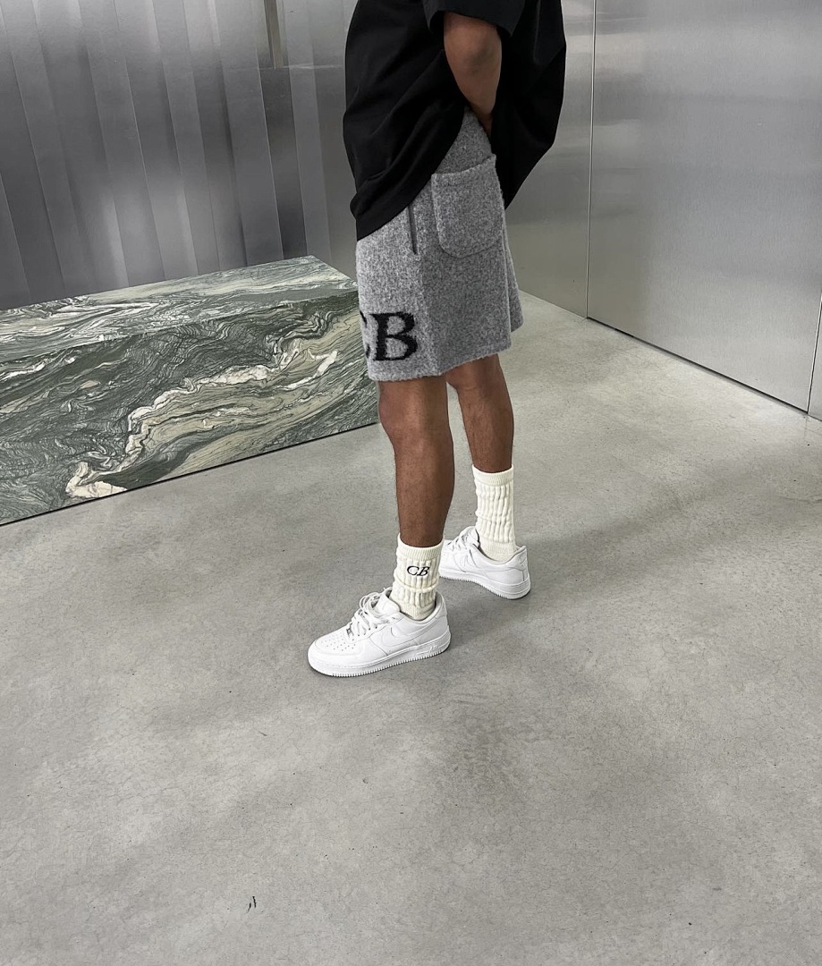 On Running 198 Cole Buxton Logo Floral Fleece Stitching Lace Short Black Off White Grey Blue Camel S-XL C7030# - Image 81