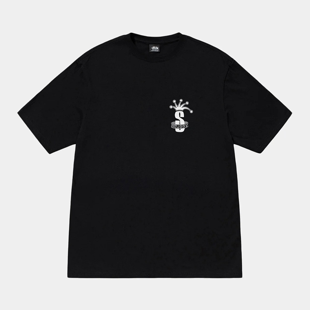 Stussy 118 Stu FW24 CROWN BAND S LOGO TEE Print Short Sleeve T Black White M L - Image 17