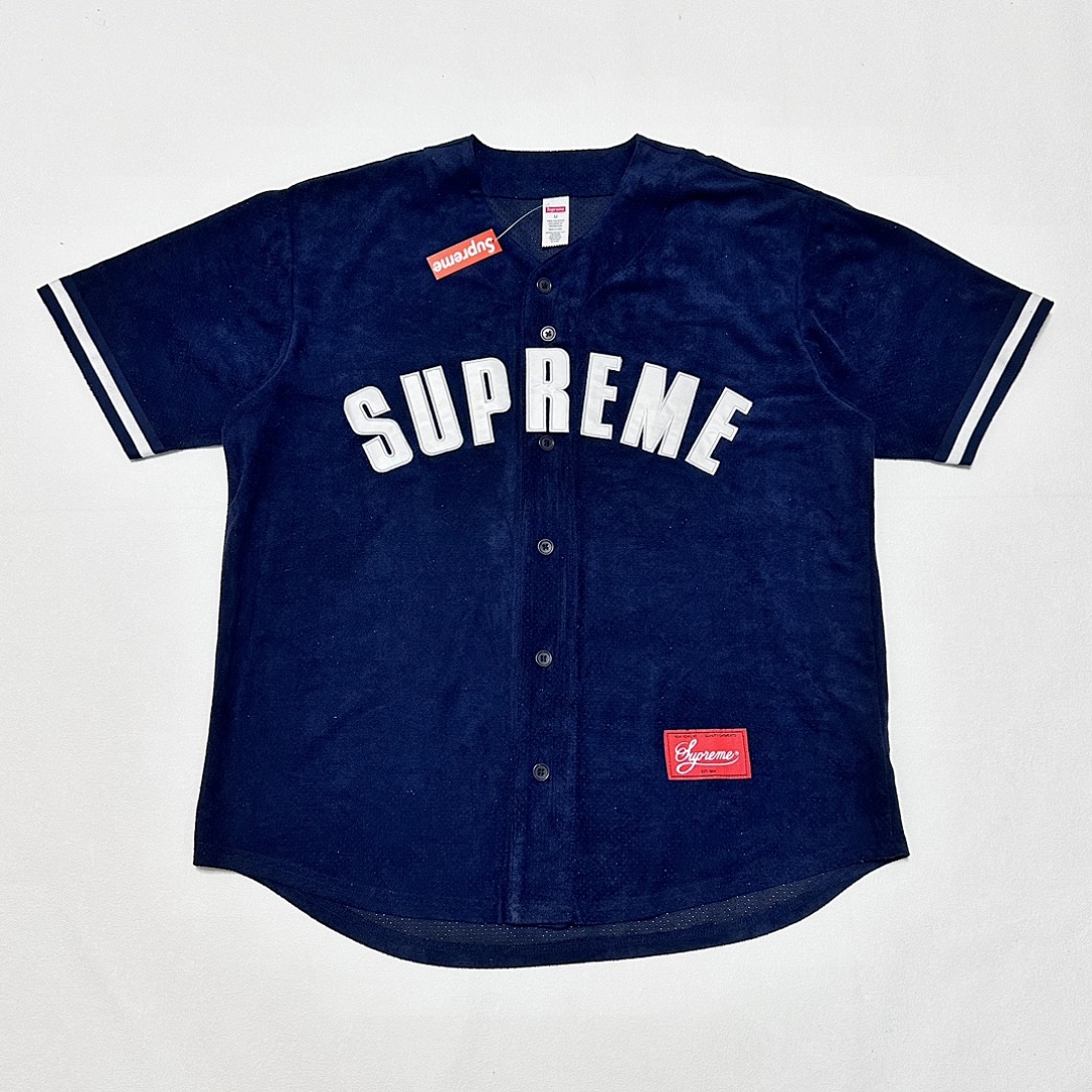 Puma 258 24SS ULTRASUEDE MESH BASEBALL JERSEY/SHOPT Suede Short Sleeve Black Light Grey Navy S M L - Image 5
