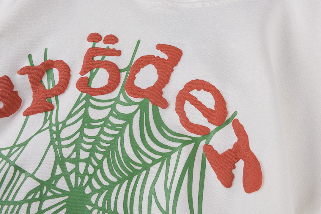 Sp5der 268 Sp5Der 555555 Hoodie Double Print Mens Womens Green White S-XL - Image 8