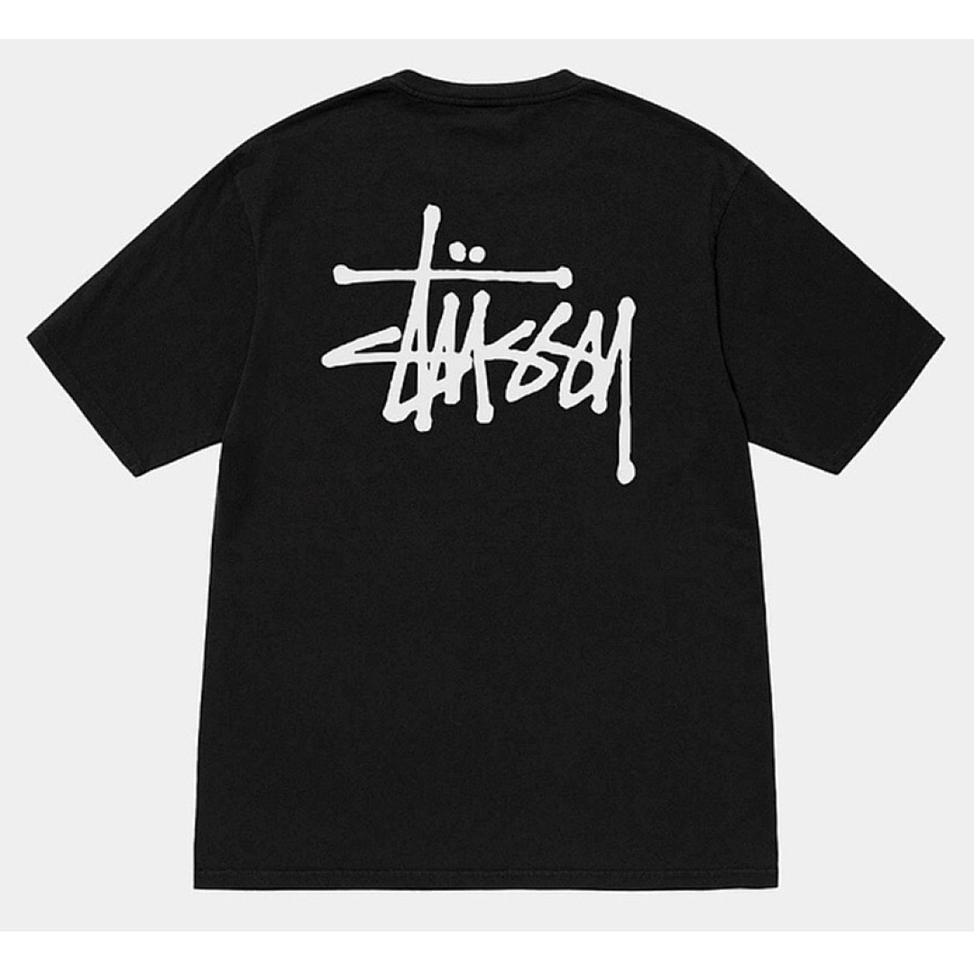 Stussy 98 STU 23SS BASIC LOGO TEE Short Sleeve T : White Black Cream Khaki Water Fruit Green Yellow S M L XL Y0767#