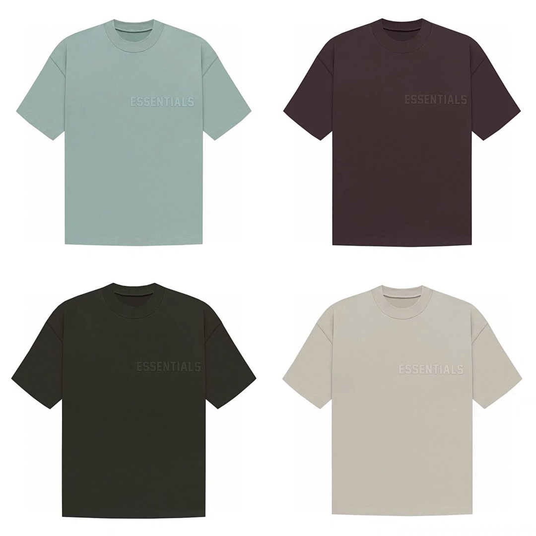 Essentials 118 ESS LOGO Short Sleeve T Black Mist Blue Purple Sea Grey XS-XL 6200#