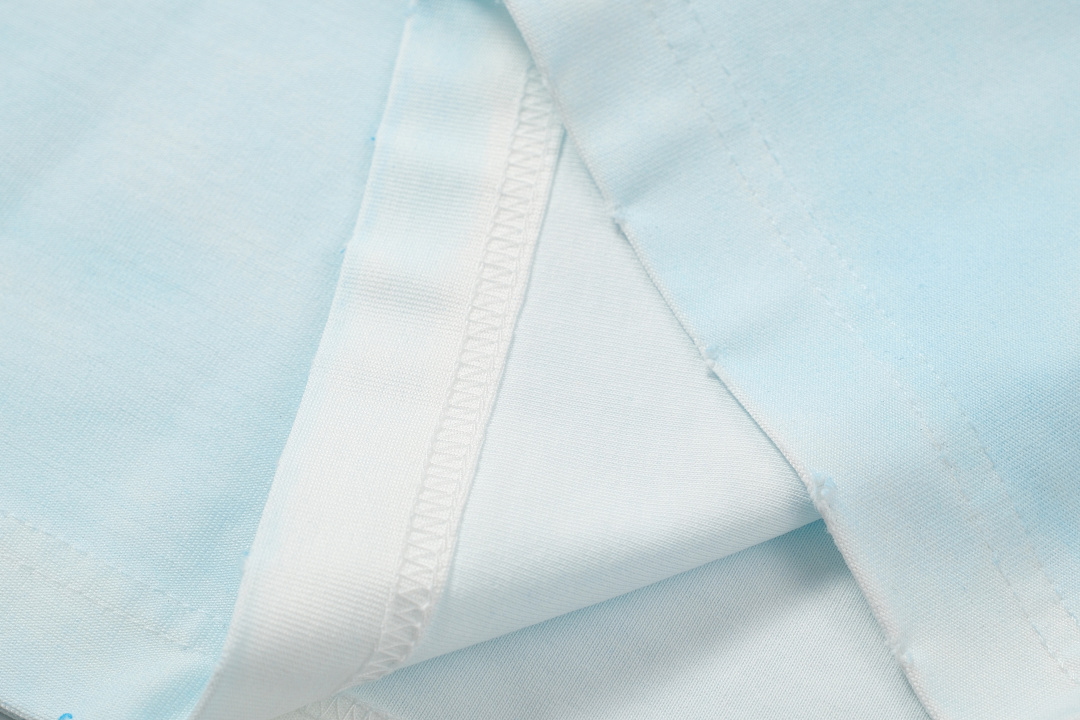 Acne Studios 118 AC LOGO Print Short Sleeve T White Light Blue Dark S-XL 8046# - Image 12