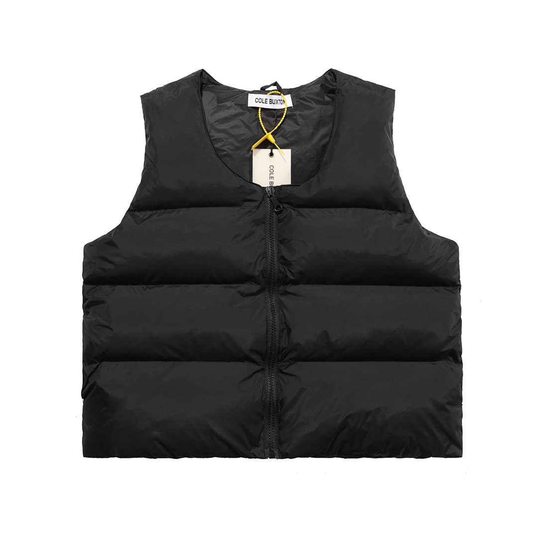 On Running 228 Cole Buxton Autumn Winter Velvet Cotton High Vest Cream Apricot Black Grey S-XL C780#