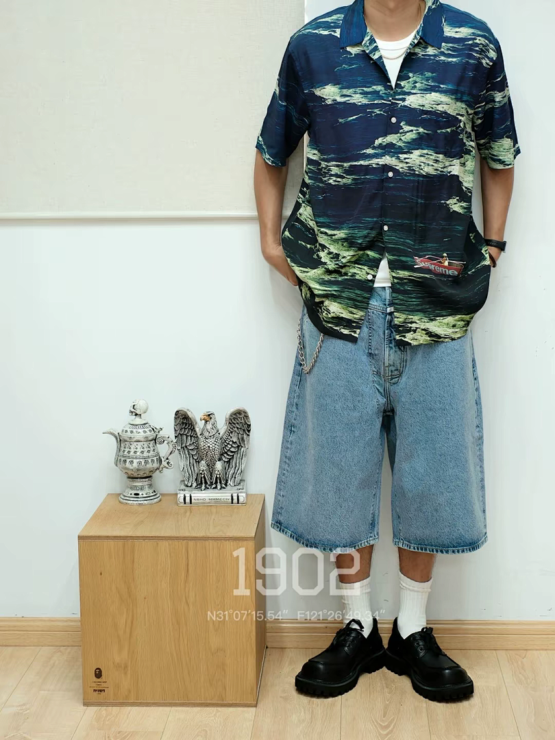 Supreme 218 SS25 BOAT S/S SHIRT Sea Small Short Sleeve Blue S-XL - Image 28