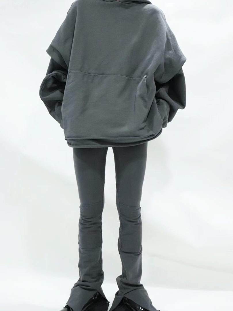Unbranded 268 Greg Double Version Model Top Fleece Grey S-XL 3017# - Image 25