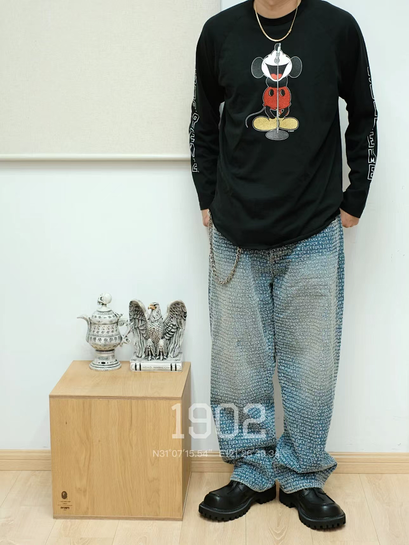 Supreme 218 Cream Long Sleeve NUMBER INE MICKEY RAGLAN L/S (N) - Image 53