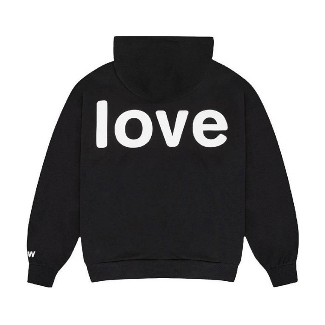 Drew House 238 DREW HOUSE FW23 LOVE HOODIE Embroidered Print Velvet : Black S M L - Image 3