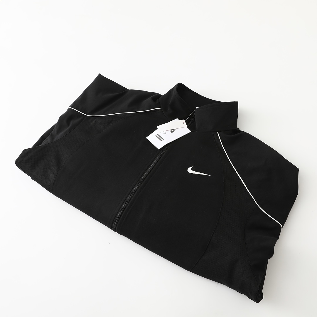 Balenciaga 398 Collab SS25 WEEK4 Track Jacket Sleeve Embroidered Logo : Black Purple :S-XL - Image 11