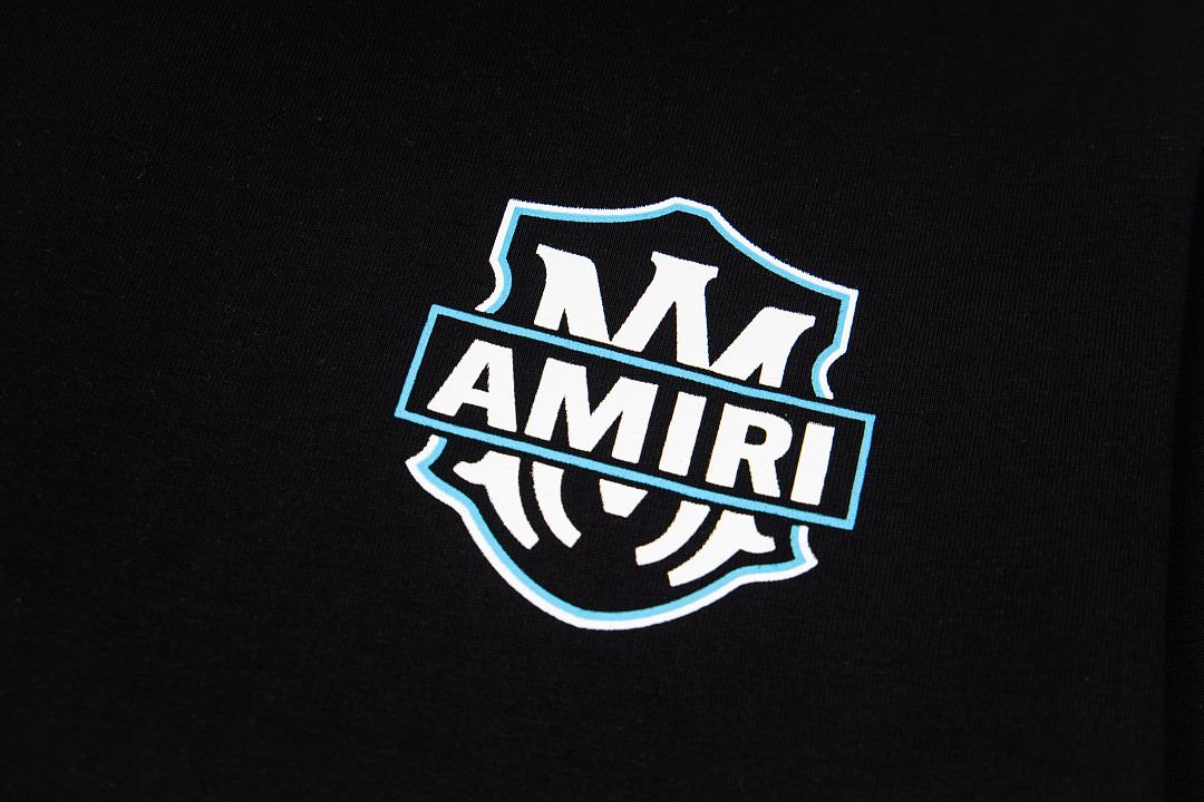 AMIRI 138 Wide Version Model Long Sleeve T Black White S M L XL 603# - Image 7