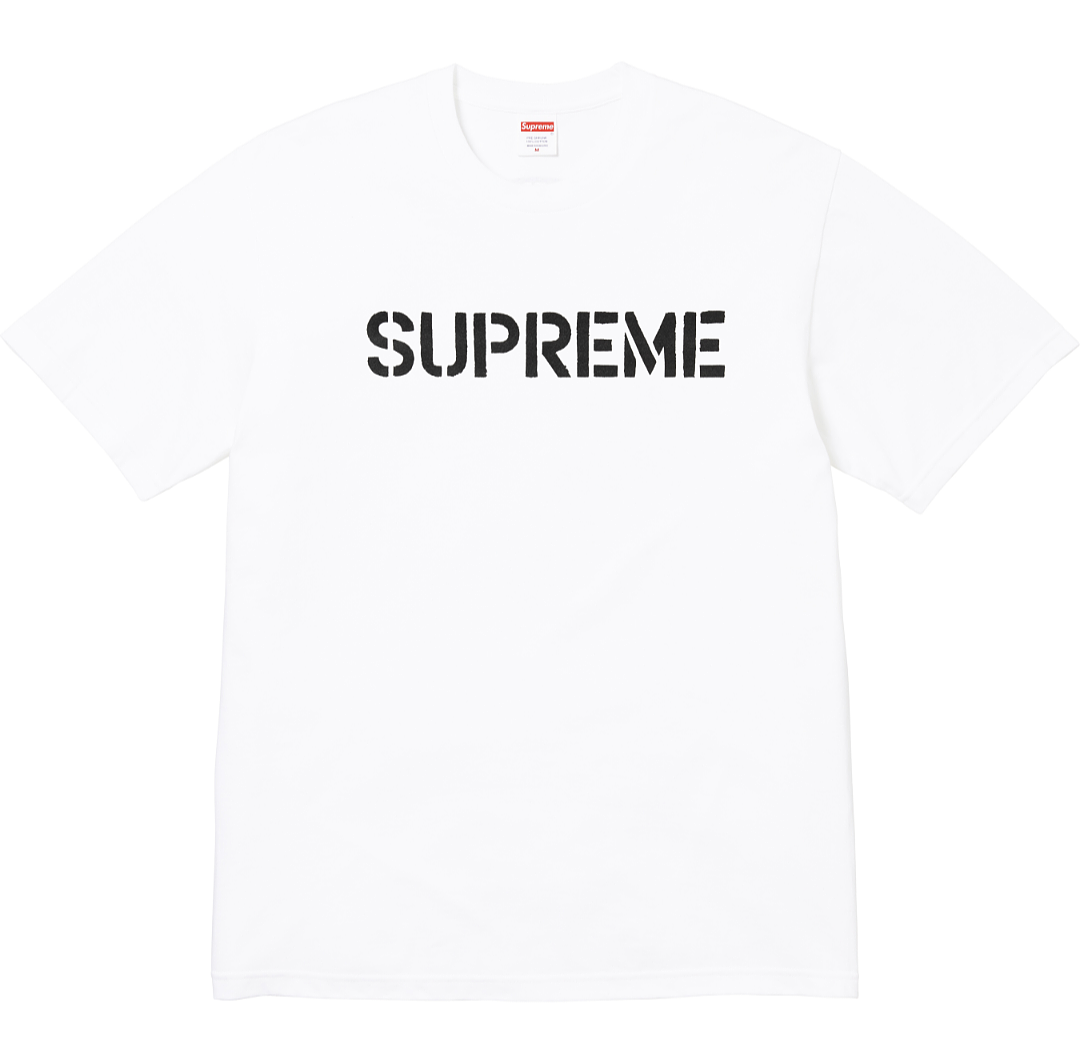 Supreme 138 SS26 HARD TEE Print T Black White S-XL - Image 6
