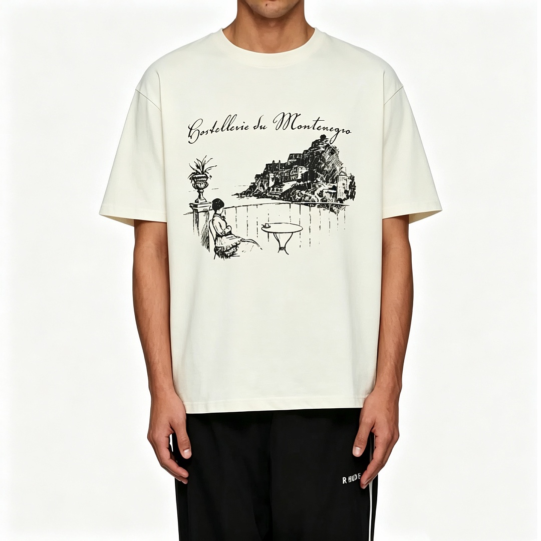 Unbranded 118 RHUD Montenegro Monda Wind Print Short Sleeve T : S M L XL (Black) - Image 22