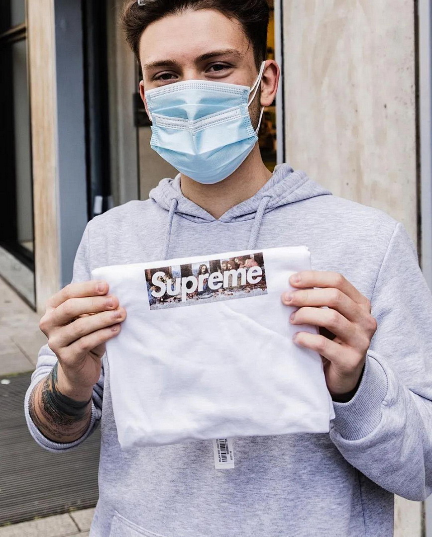 Supreme 108 Sup 21Ss Milan Box Logo Tee Cream Limited Exclusive Bogo Short Sleeve T S M L XL - Image 25