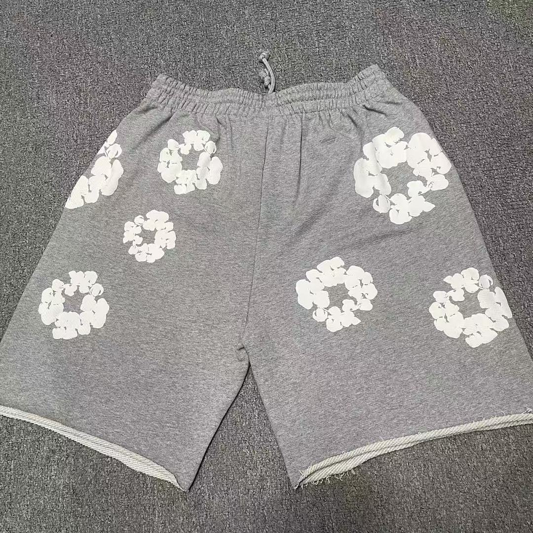Unbranded 178 TOP Denim Tears Cotton Floral Print Short : Black Blue Grey Pink S-XL - Image 15