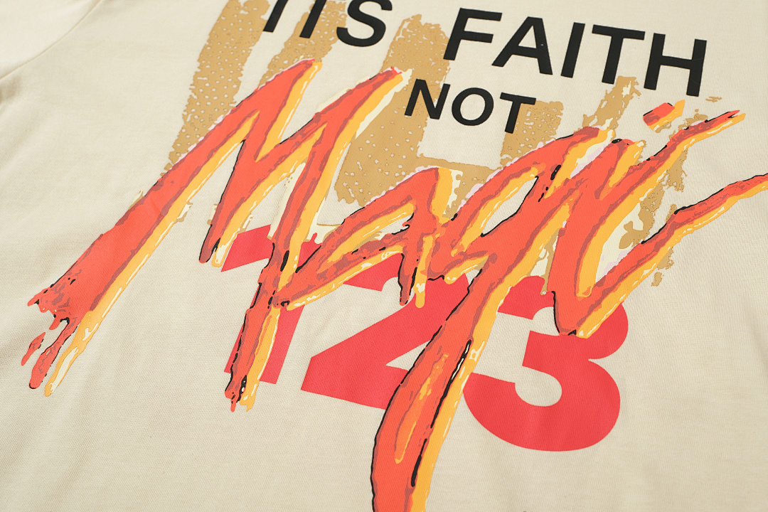 Unbranded 128 RRR 123 ITS FAITH NOT MAGIC TEE Water GYM Print Short Sleeve T Purple Blue Apricot 1 2 3 8004# - Image 24