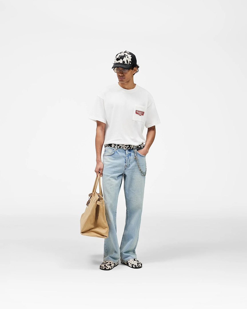 Off-White 148 REPRESENT High Mens Womens Wide Washed Short Sleeve : S M L XL Off (White) - Image 20
