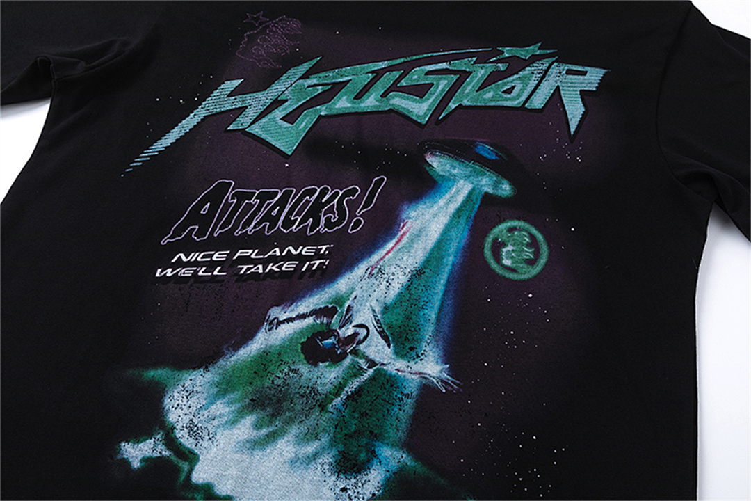 Hellstar 138 Hellstar Studios Attacks Tee Star Big Logo Mens Womens Solid Cotton Short Sleeve T Black White S-M-L-XL - Image 18