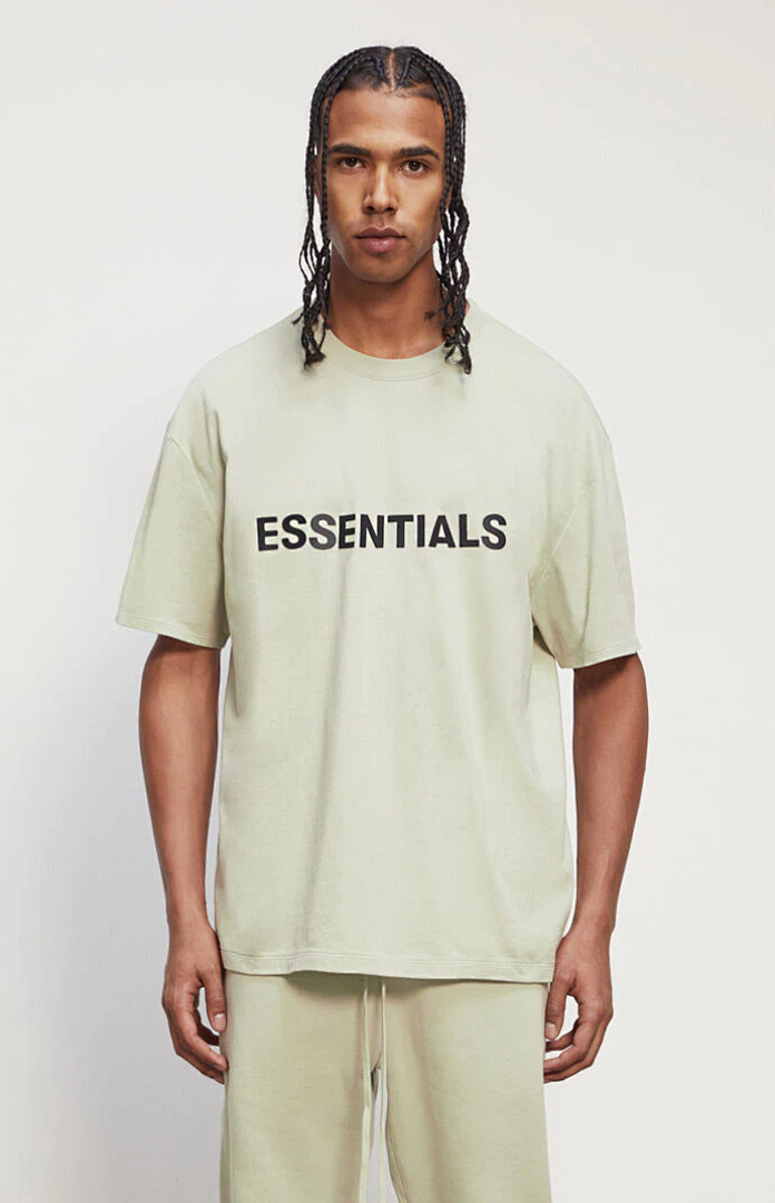 Essentials 118 ESS LOGO Short Sleeve T : Black Green Grey Camel :S-XL 6690# - Image 6