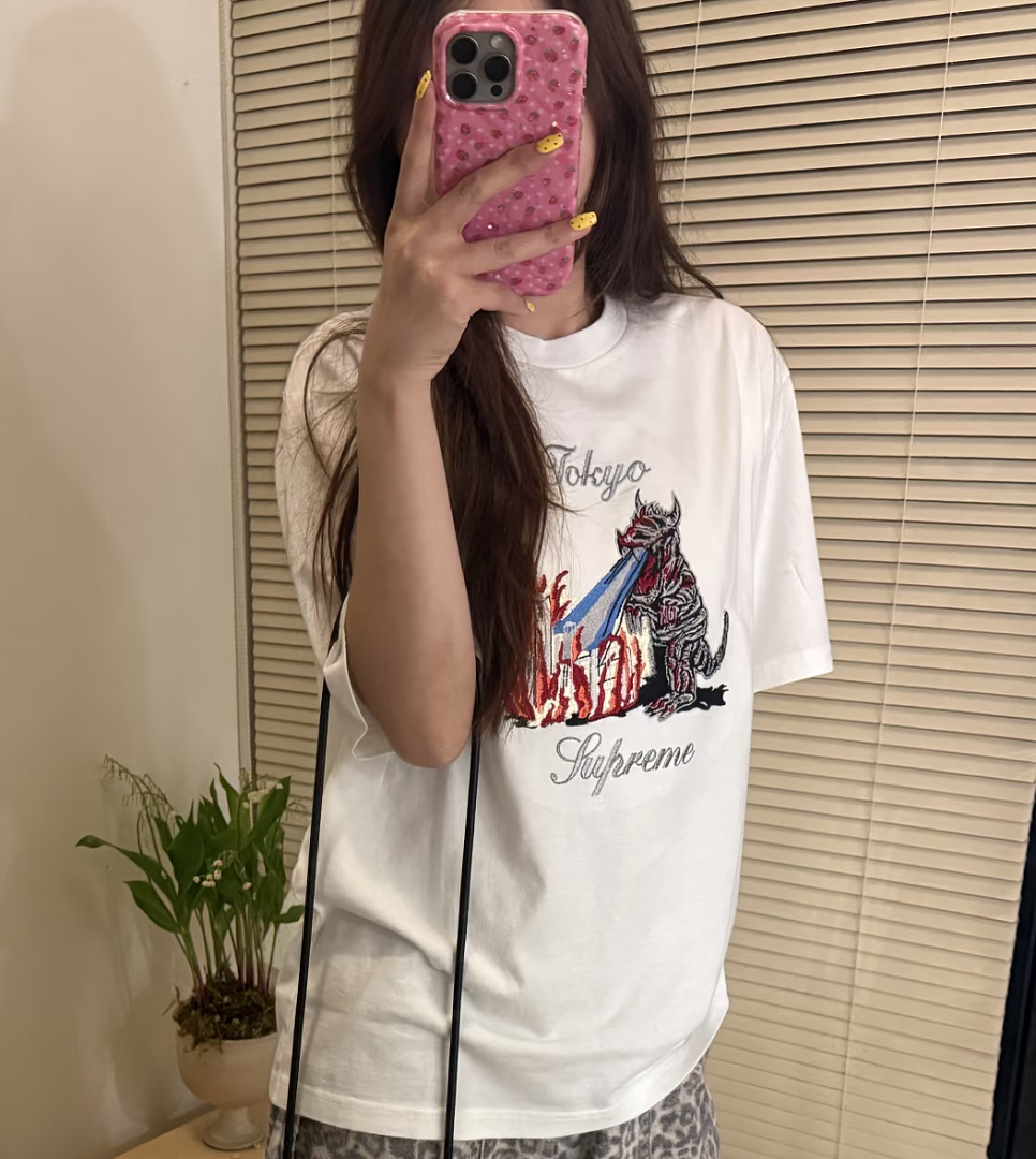 Supreme 178 SS26 MONSTER Tokyo Embroidered Small T Black White S-XL - Image 33
