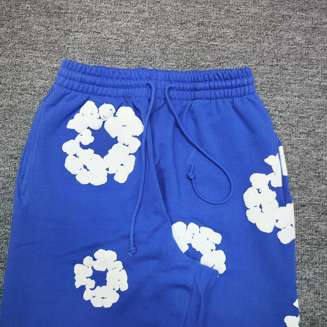 Unbranded 318 TOP Stock X Cactus Denim Tears Wreath Sweatpants460 100% Solid Cotton Mens Womens Black Grey Blue S-XL - Image 38