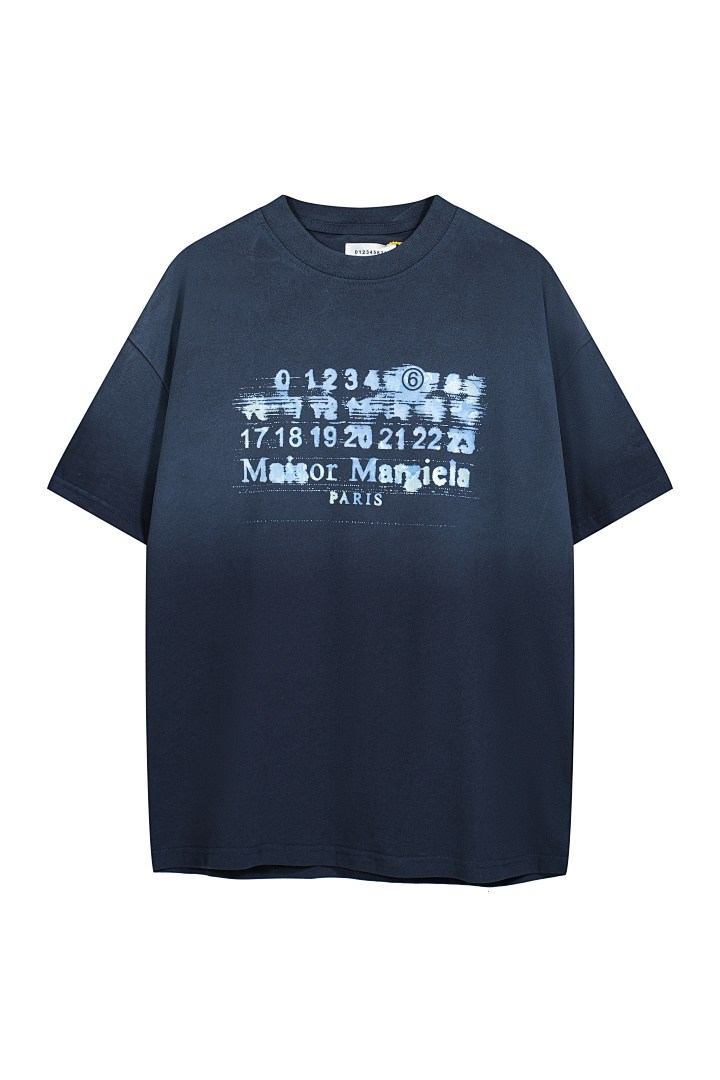 On Running 118 Maison Margiela MM6 LOGO Print Short Sleeve T Grey Blue Black 46 48 50 52 3417# - Image 4